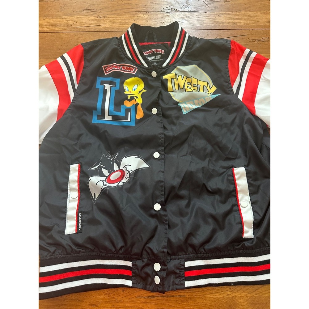 looney tunes members only nylon jacket graphics xl‎